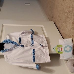 Fisher Price Dr set toy and Melissa & Doug top